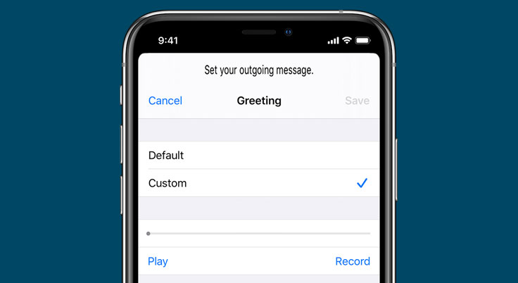 change voicemail greeting on iphone 13