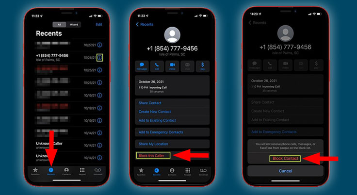 block spam calls on your iphone 13